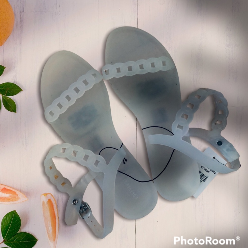 Brand new Forever 21 White Color Jelly Sandals